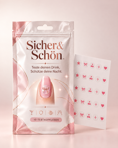 Safe & Beauty Drink Test Nail Stickers hero shot